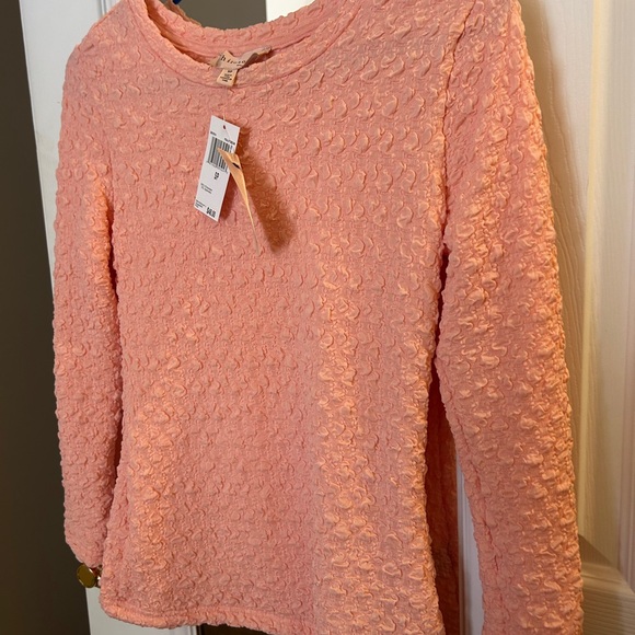 Textured Salmon Women's Top So soft! Size SM - Picture 3 of 4